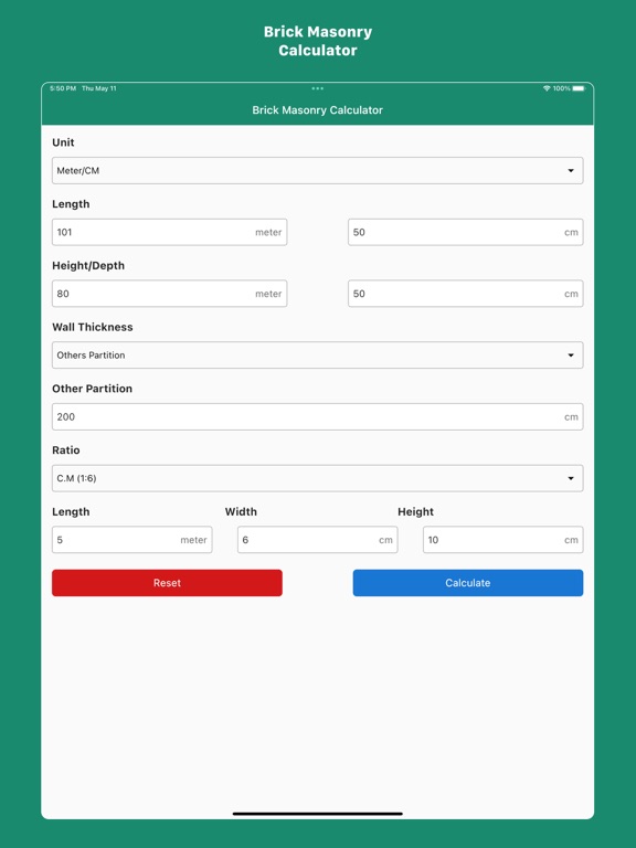 Screenshot #6 pour Brick Masonry Calculator