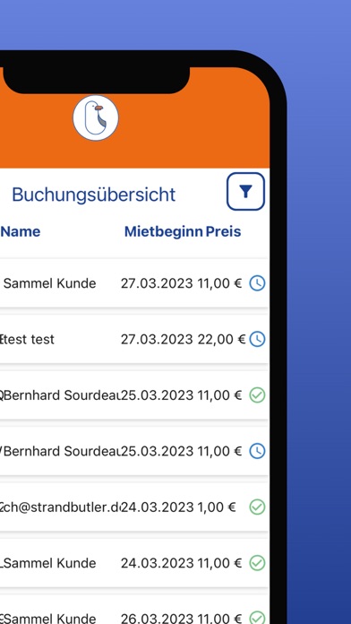 Strandbutler Vermieter Screenshot