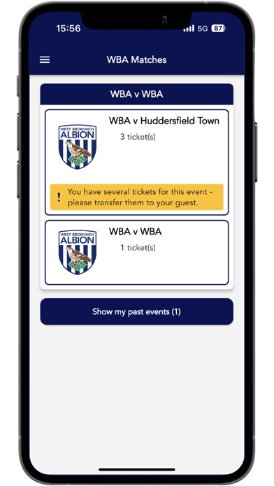 WBA Tickets OnTheGo Screenshot