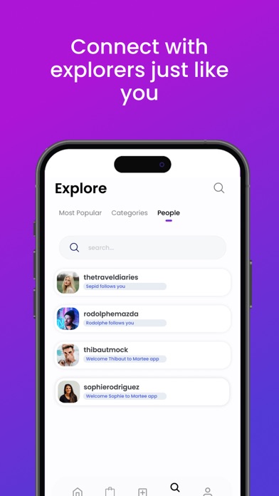 Martee - Travel Planner Screenshot