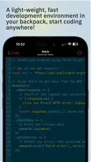 code - compile & run program iphone screenshot 2