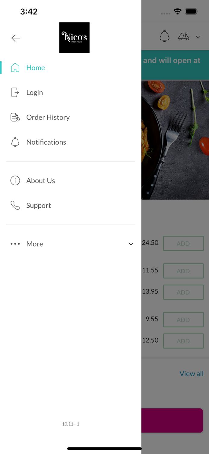 Nicos Pizza Pasta South.