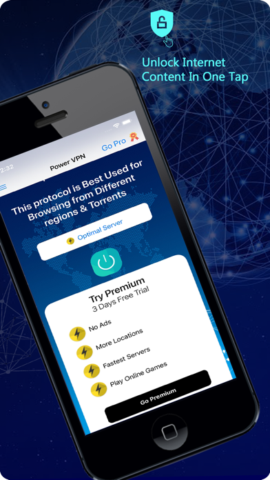 Screenshot #1 pour Power VPN : Fast & Secure VPN