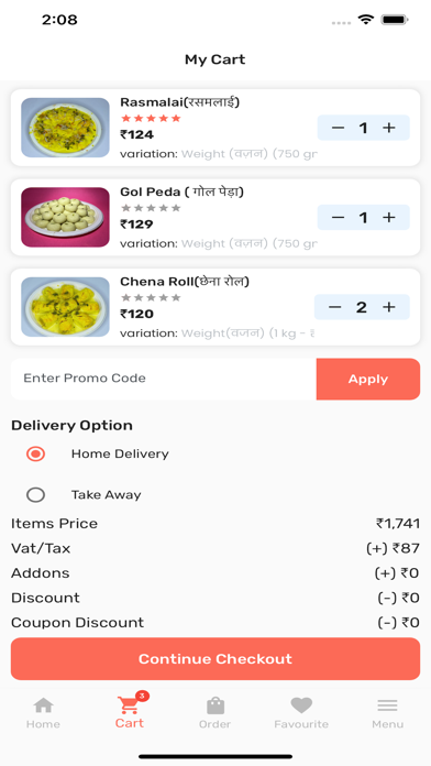 New Arora Sweets Screenshot