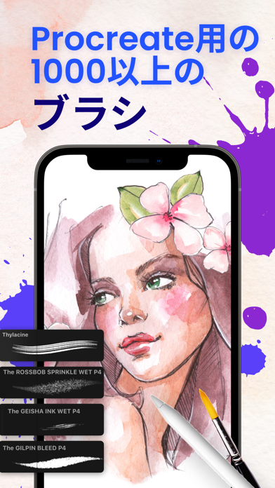 Procreate(ぷろくりえいと)用ブラシ Art Setのおすすめ画像9