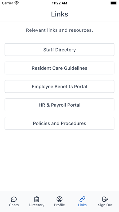 Carefeed Employee Chat App Screenshot