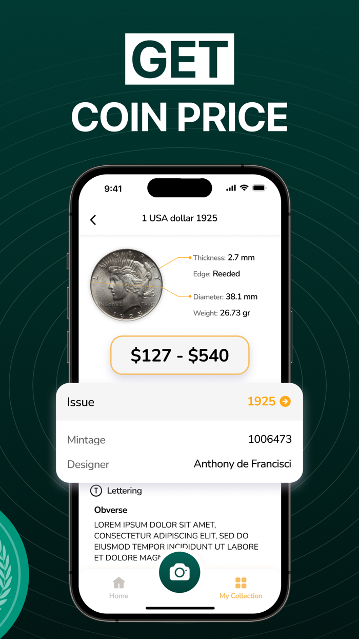Coin identifier — Snap Value