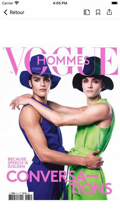 Vogue Hommes Screenshot