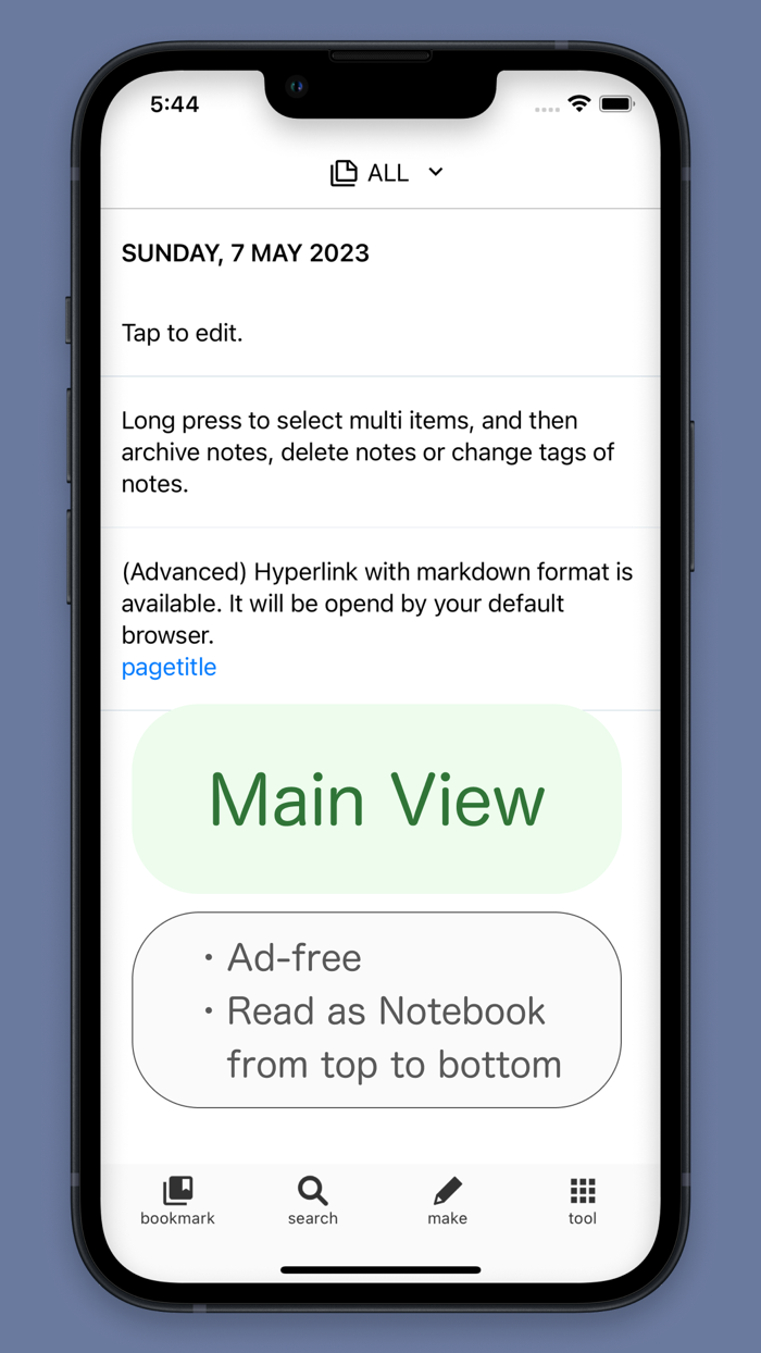 Roamee - many Notes and Tags