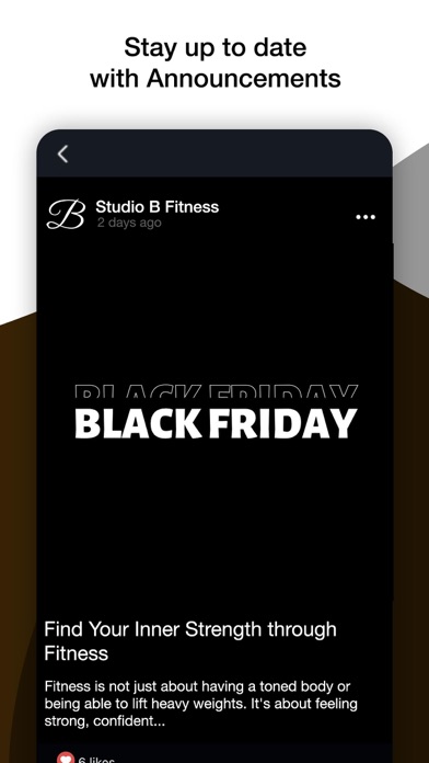 Studio B Fitness Screenshot
