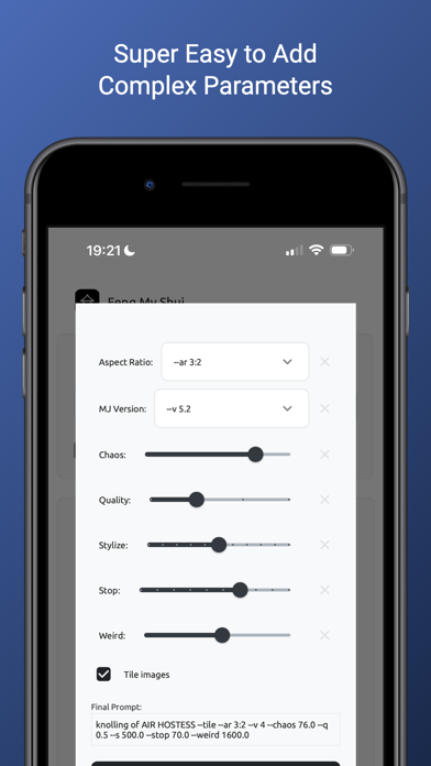 FengMyShui: Generate Midjourne Screenshot