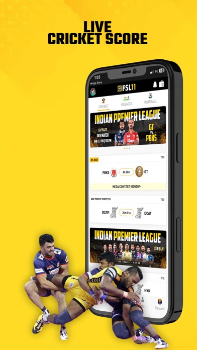 FSL11: Fantasy Cricket App Screenshot