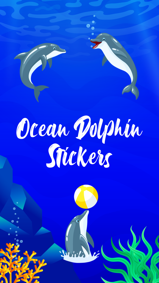 Ocean Dolphin Stickers - 1.2 - (iOS)