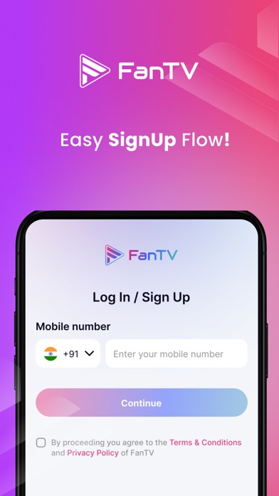FanTV App Screenshot