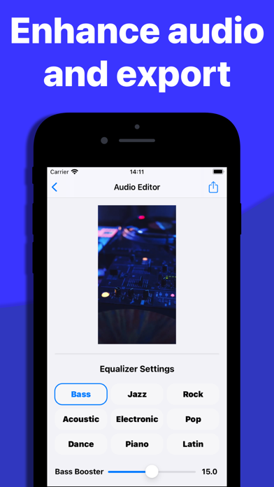Screenshot #2 pour Bass Booster Equalizer Effects