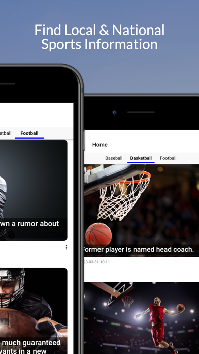 Baltimore Sports Mobile App Screenshot