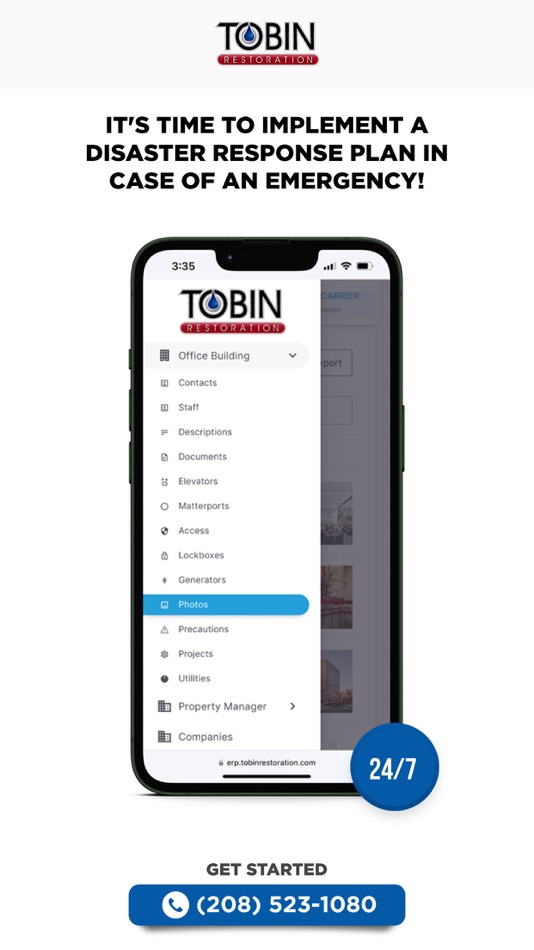 #2. Tobin Restoration ERP (iOS) By: Tobin Restoration ERP