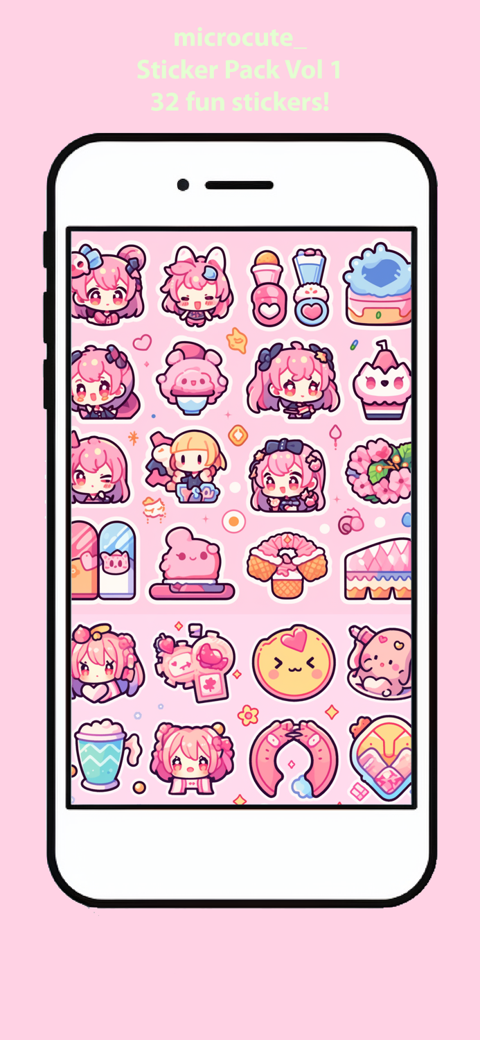 microcute Sticker Pack Vol 1