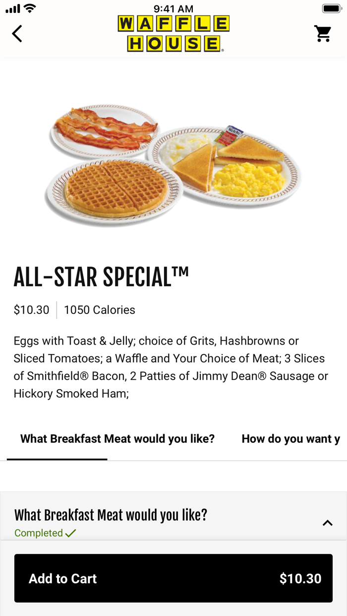 Waffle House Ordering