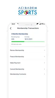 acıbadem sports iphone screenshot 3