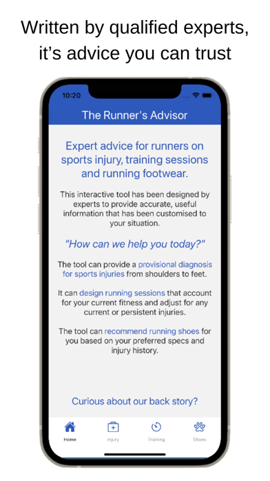 Injury diagnosis & recovery Screenshot