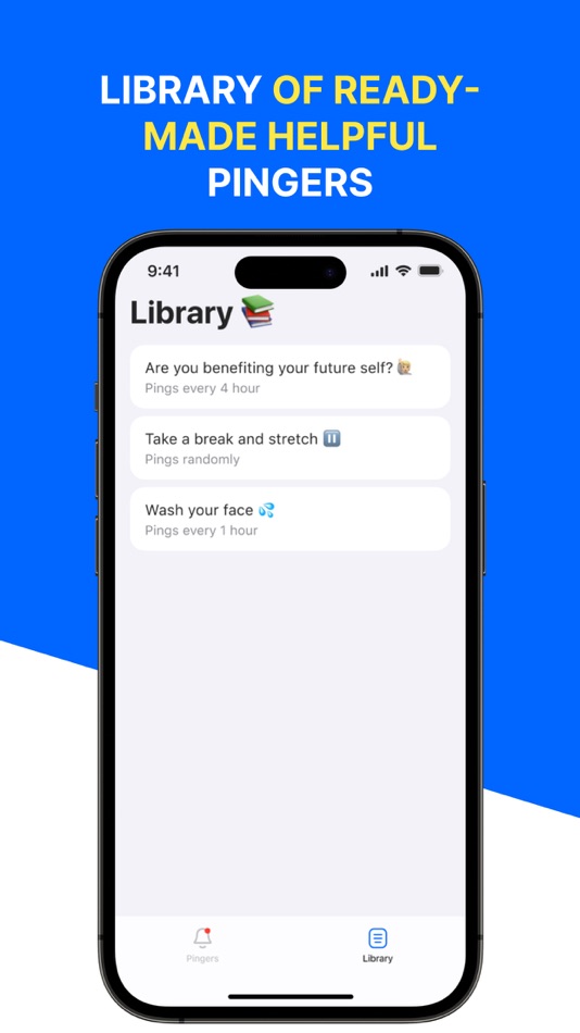 #4. Pinger – ADHD Reminder & Focus (iOS) 由: Turmets Makoev
