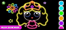 Game screenshot Glitter Dolls coloring book apk