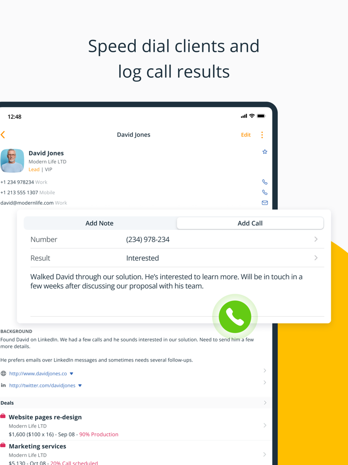 OnePageCRM - CRM and To-Do List