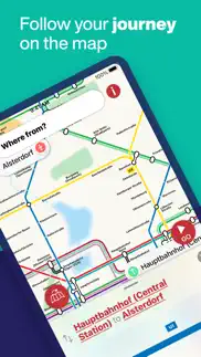 hamburg metro - map & route iphone screenshot 4