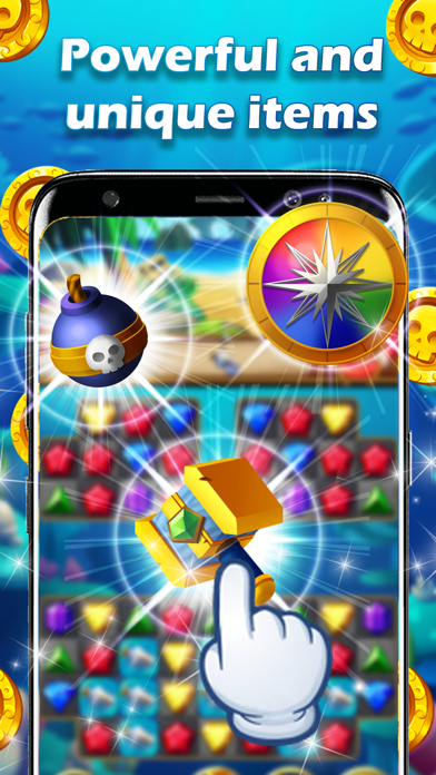 Jewels Pirate - Match 3 Puzzle Screenshot