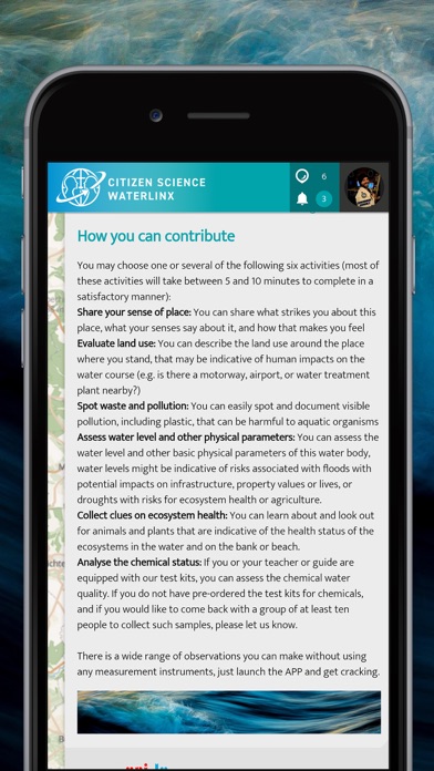 WaterLinx | Citizen Science Screenshot