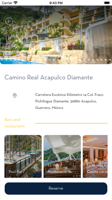 Camino Real Hoteles Screenshot