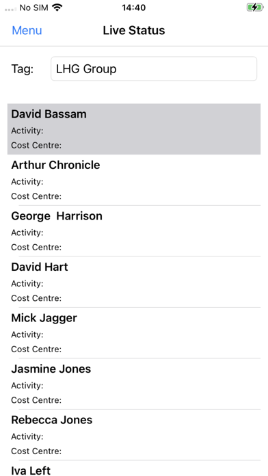 Chronicle Manager App Screenshot