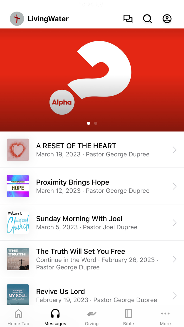 Living Water App