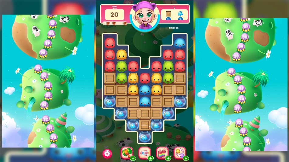 #2. Popping Monsters Puzzle (iOS) By: Popa Andrei