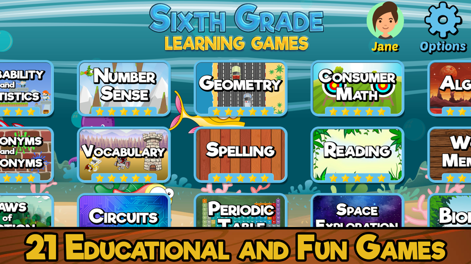 Sixth Grade Learning Games - 6.6 - (iOS)