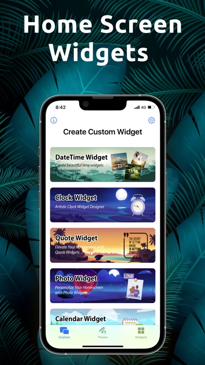 Shortcut Widgets: Custom Theme