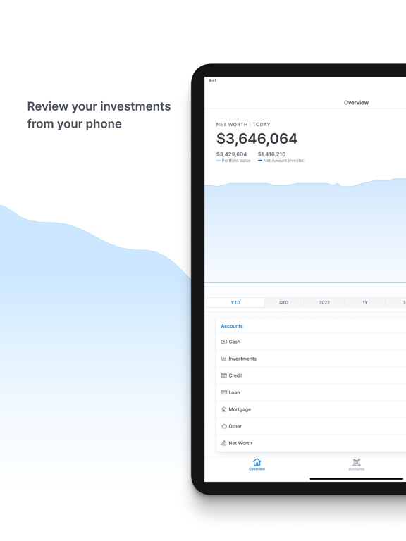 Dominion Wealth iPad screenshot 1 - Finance app
