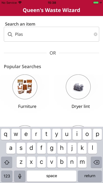 Queen's Waste Look Up Tool