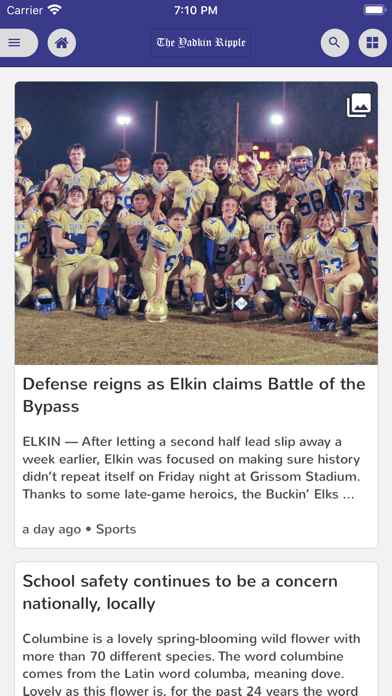 The Yadkin Ripple News Screenshot