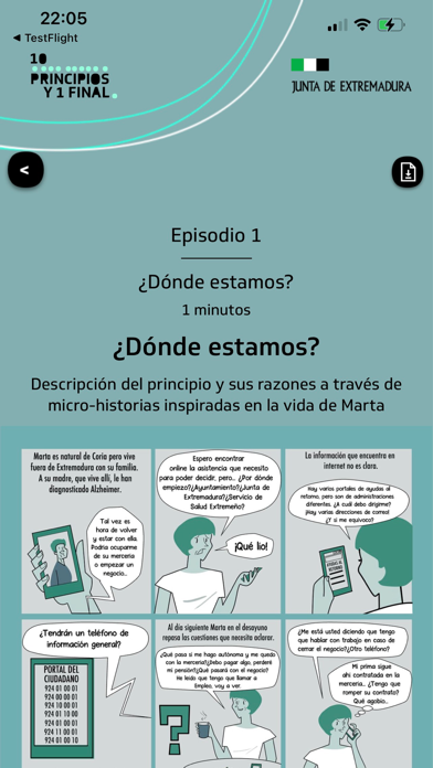 Principios y final Screenshot