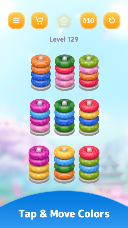 Color Sort 3D — Hoop Puzzle screenshot-3