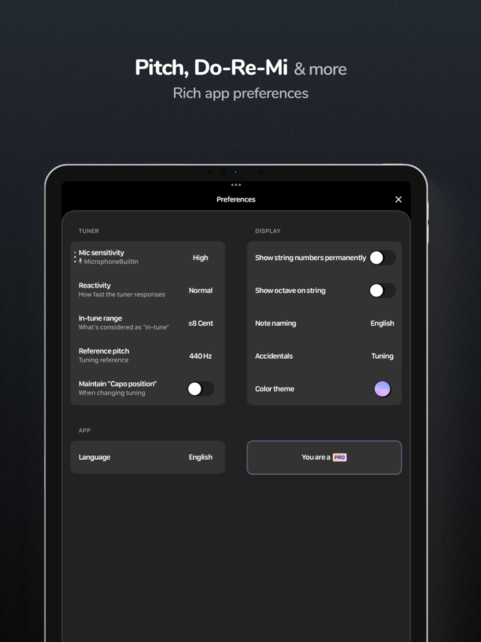 TUNY Tuner for Guitar and more