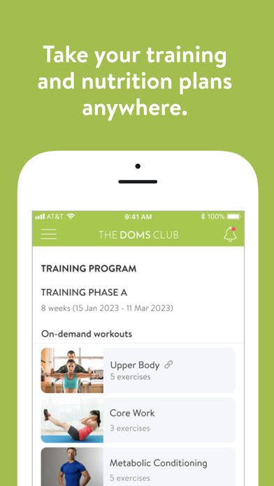 DOMS Club App Screenshot