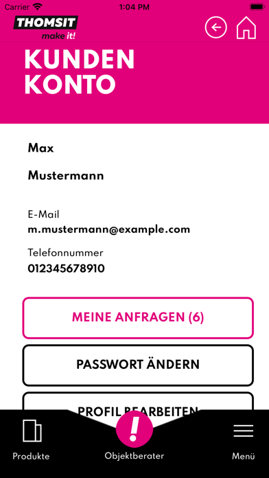 THOMSIT Objektberater Screenshot
