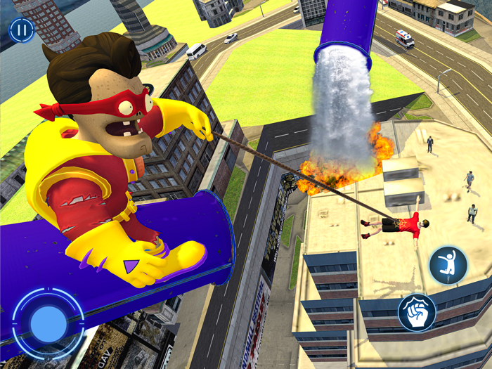 Zombie Man Rope Hero