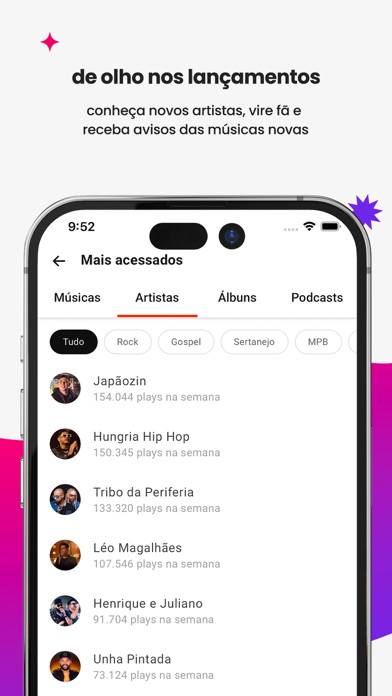 Screenshot #3 pour Palco MP3: Músicas e podcasts