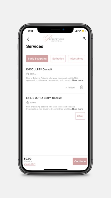 Perceptions Aesthetic Spa screenshot-3