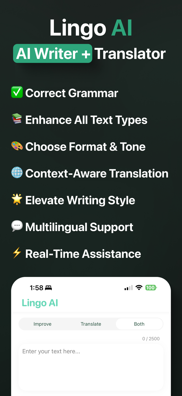 Lingo AI Improve and Translate
