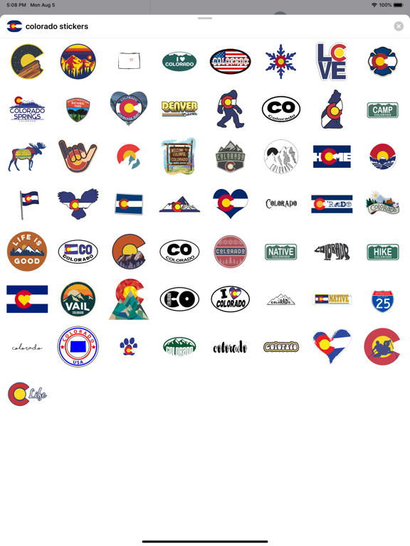 Screenshot #4 pour Colorado emoji - USA stickers